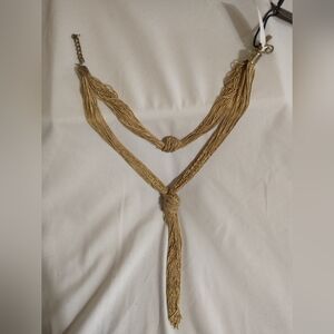 Gold Tone Rope Necklace